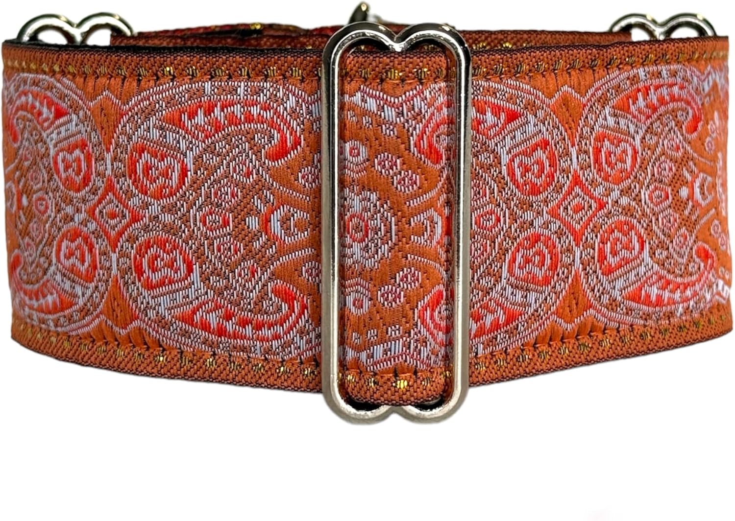 Martingale dog collar for Greyhound Saluki Whippet and other breeds with similar neck 2" wide (L 14"-18")