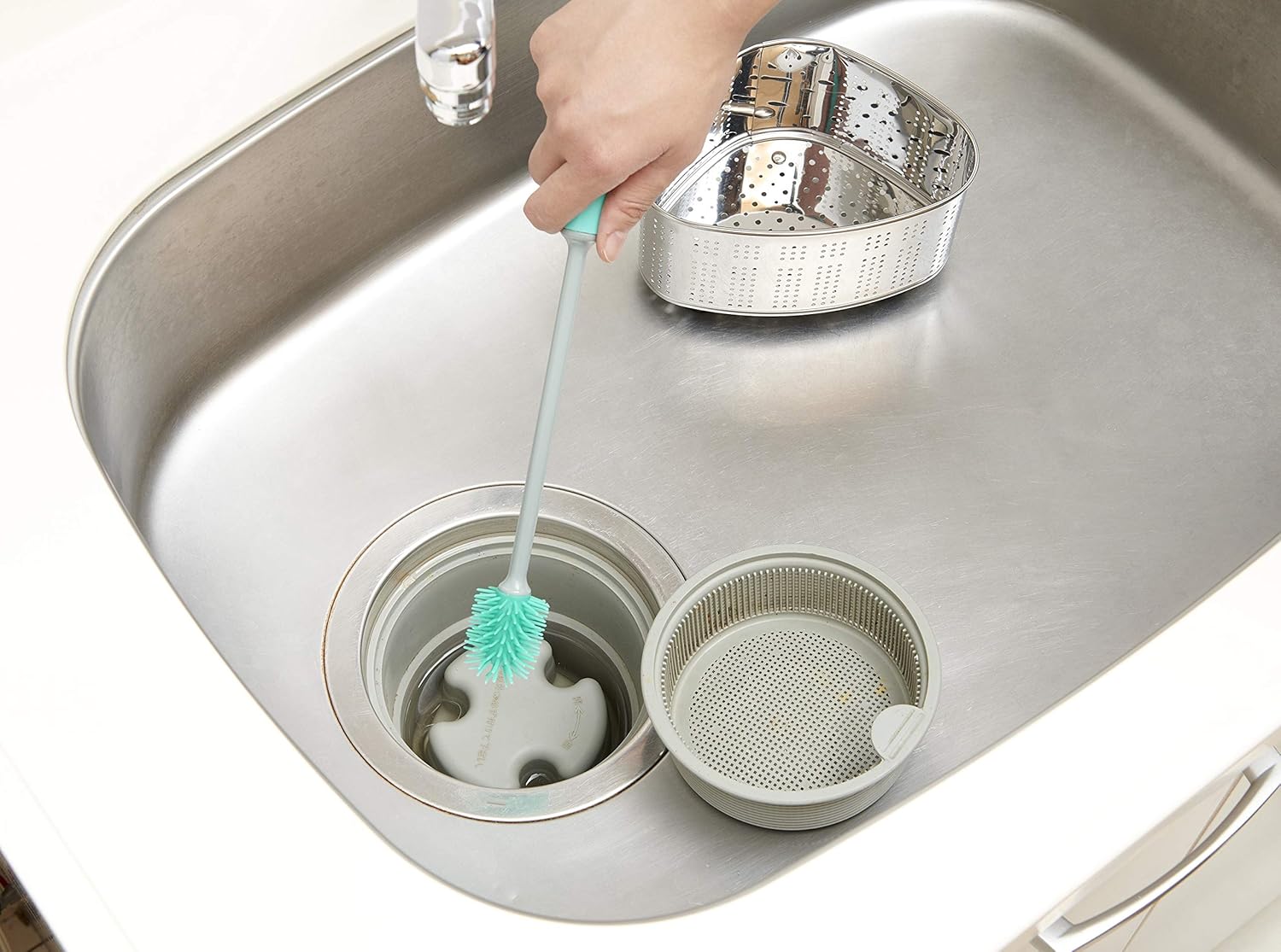 Cogit 90284 Drain Cleaning Brush, Dirty Craftsman (Set of 3), Green, Size: 0.6 x 0.2 x 1.3 inches (15.0 x 4.0 x 34.0 mm)