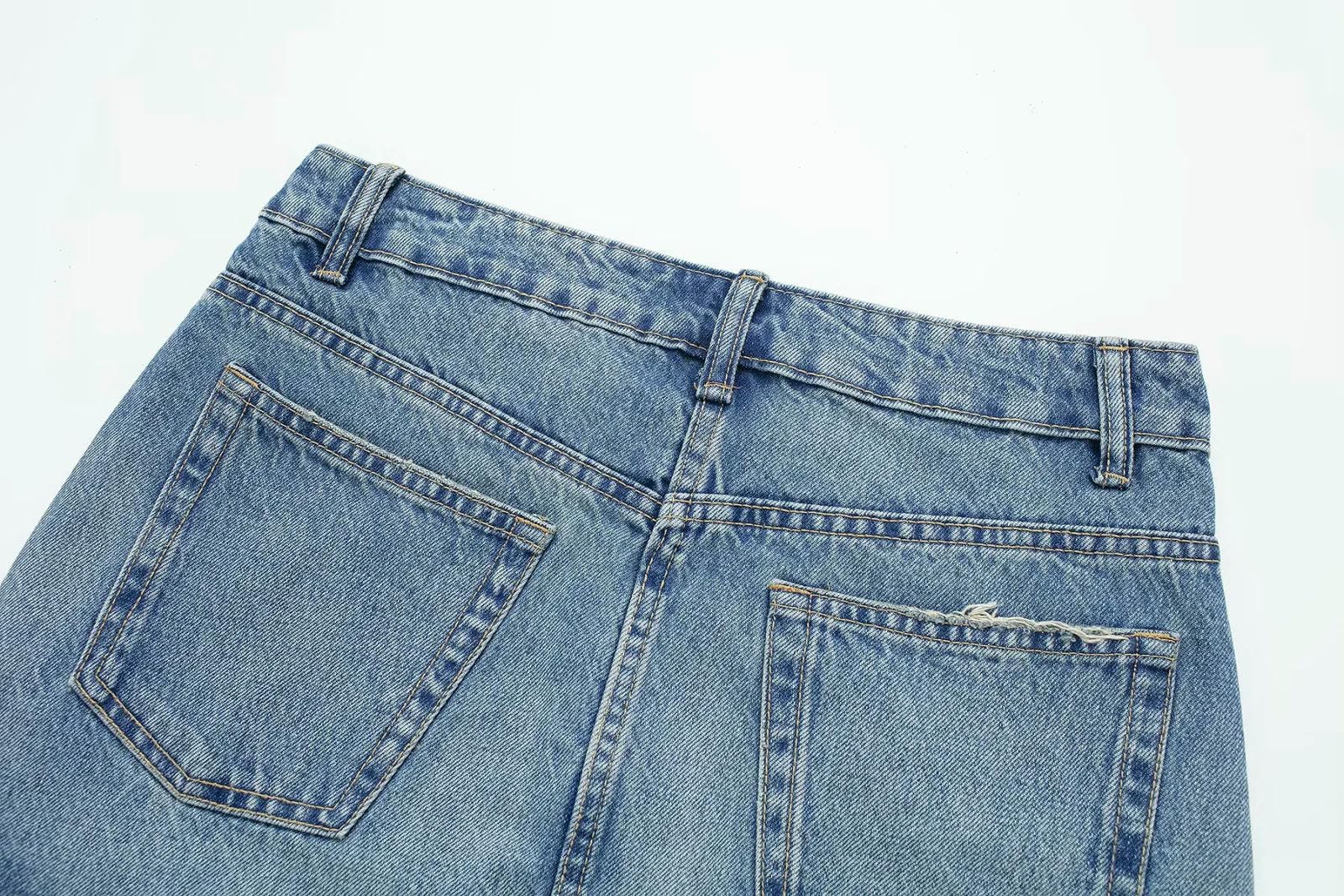 Gonna Women Skirts Signe di Denim Blu Donna Fashi-Blu-XS