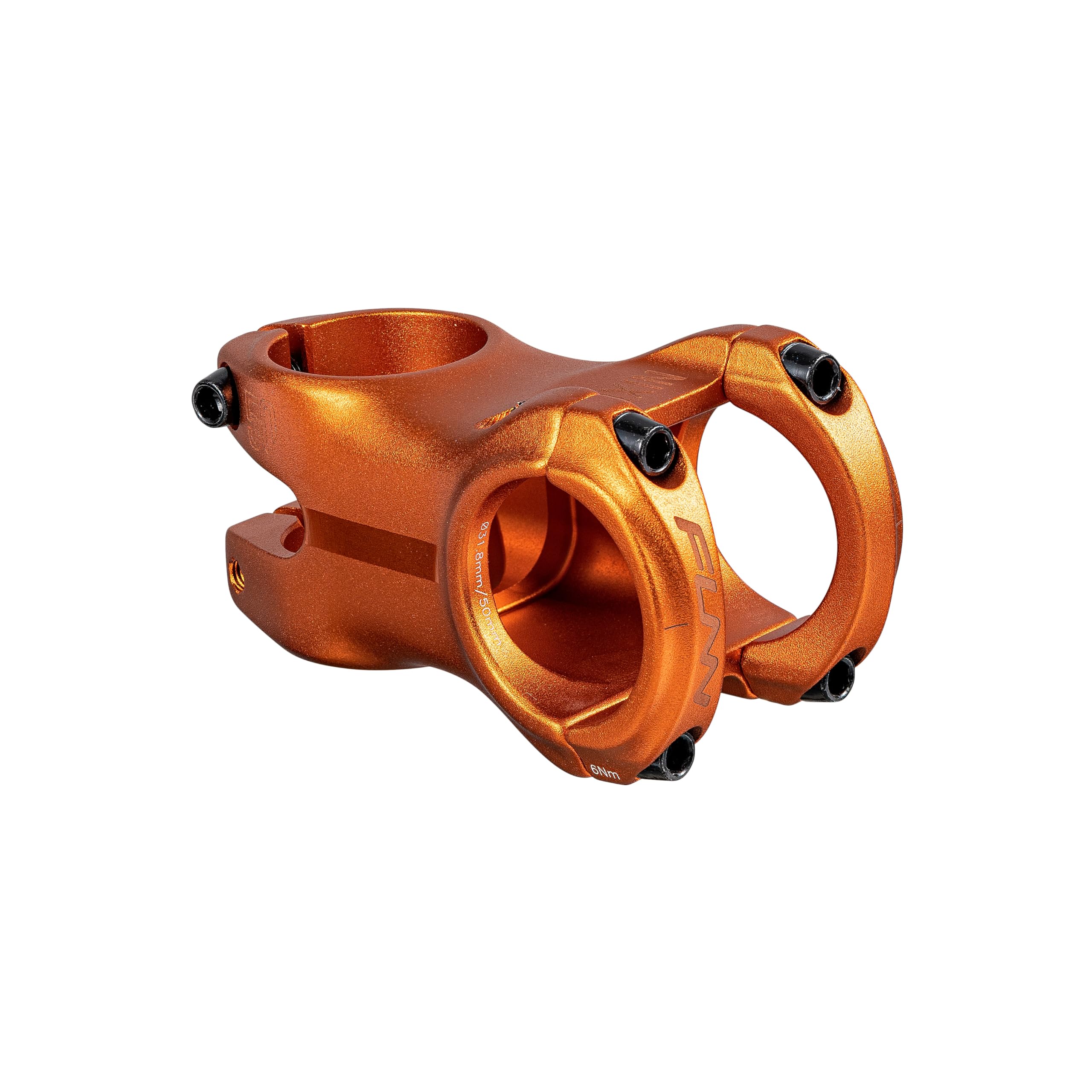 Funn Nixie Bike Riser Stem with 20mm Rise - Length 50mm stem with 31.8mm Bar Clamp, Bike Stem for Mountain Bike, BMX Bike, Road Bike and Gravel Bike (Orange)