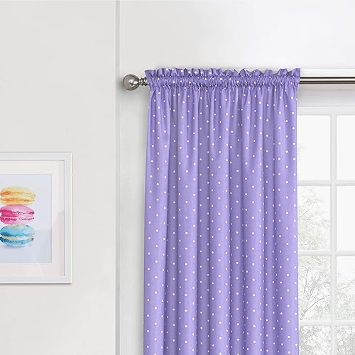 Miniatura 6 de Cortinas opacas, de Eclipse, con lunares, para niños,