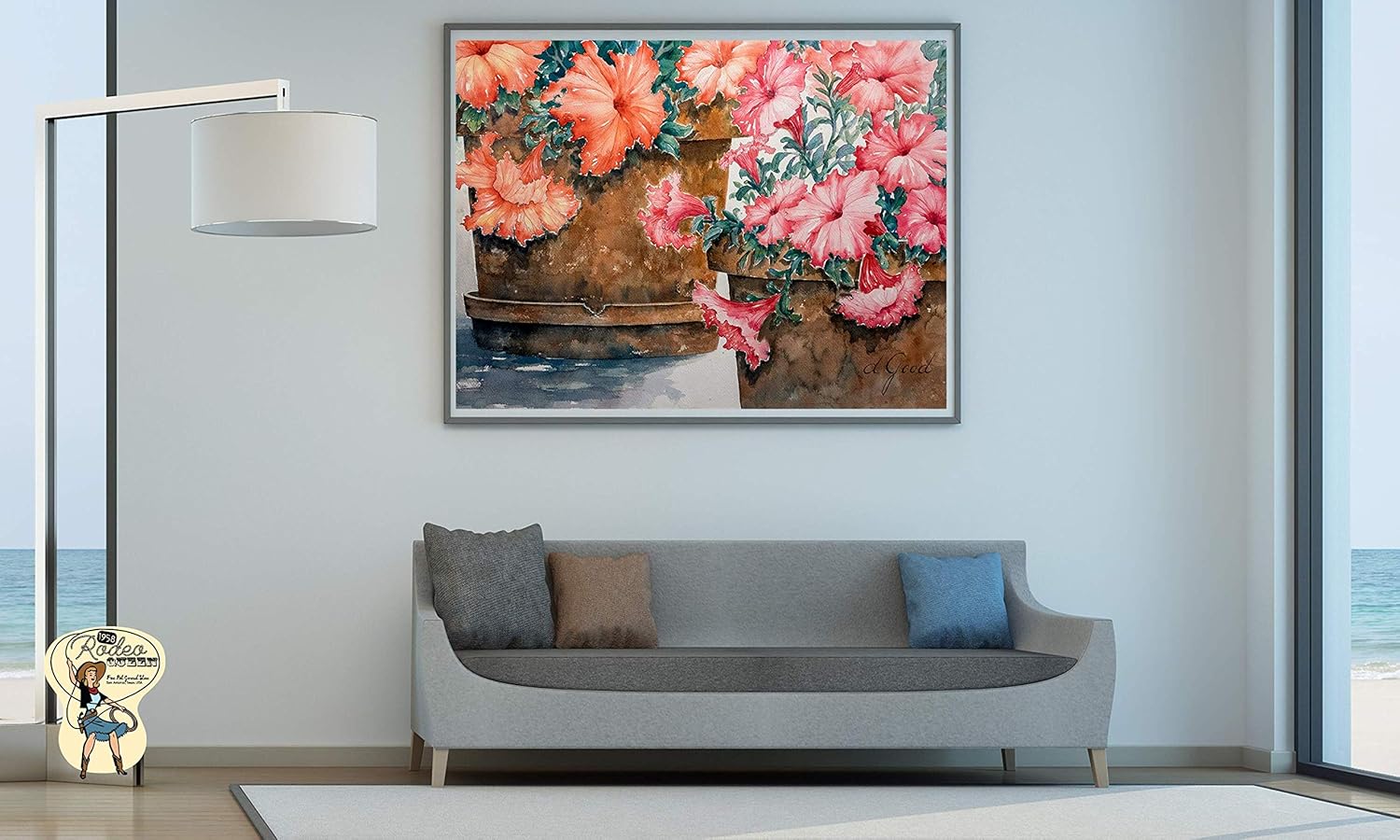 Potted Petunias | Keepsake Boxes 8x6" Expresso Keepsake Box Mfg #: 1-U5989