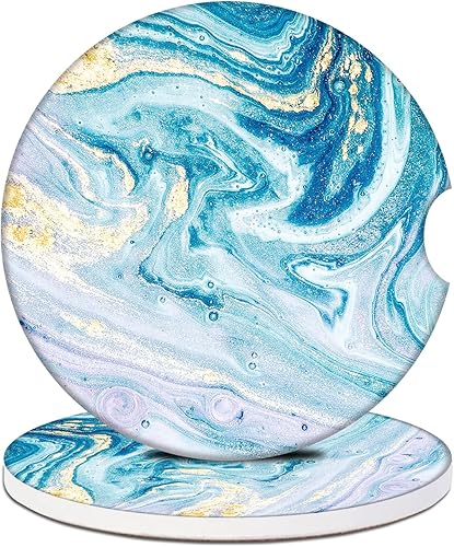 Miniatura 19 de Posavasos para Portavasos de Automóvil - Posavasos de Cerámica Absorbente de Conejo Fresa con Leche, Paquete de 2, Posavasos para Portavasos de