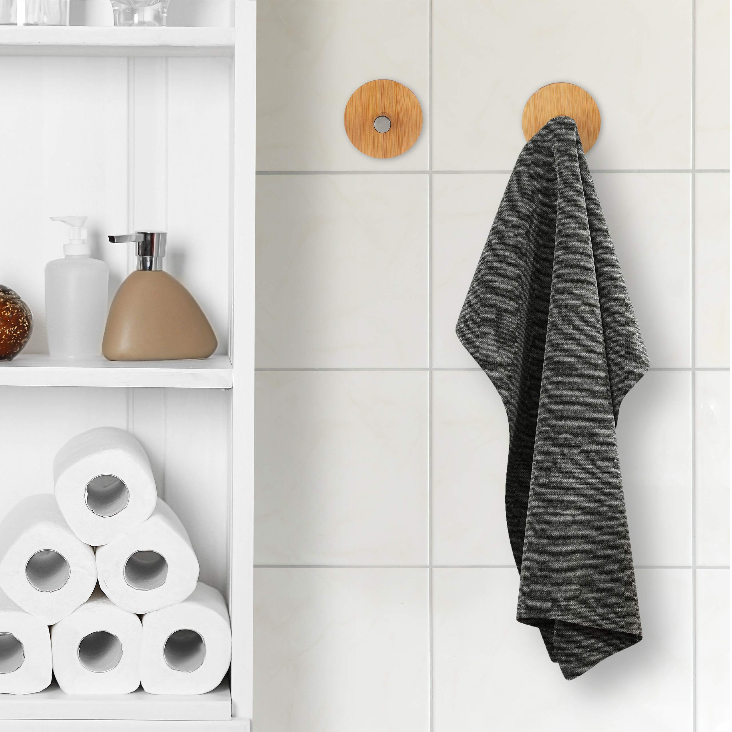 Set 4 Ganci A S In Acciaio Relaxdays - Appendiabiti Antiruggine, Per Porte E Mobili Fino 2 Cm - Foto 4