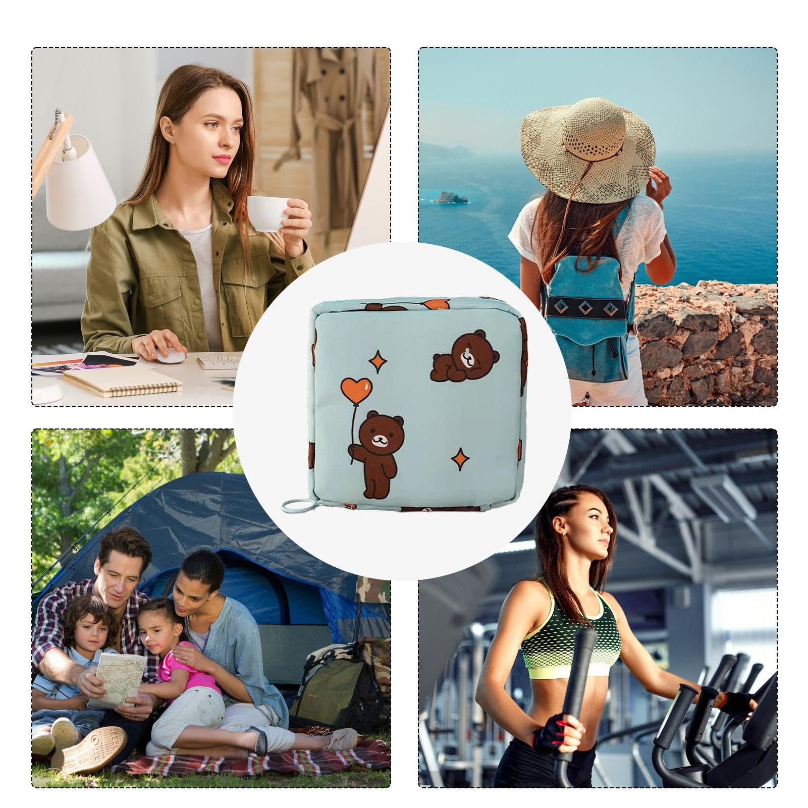 Amazon.co.jp: ?生巾小物品收?袋，Desing wissh?生袋2包?生袋便携式?生  