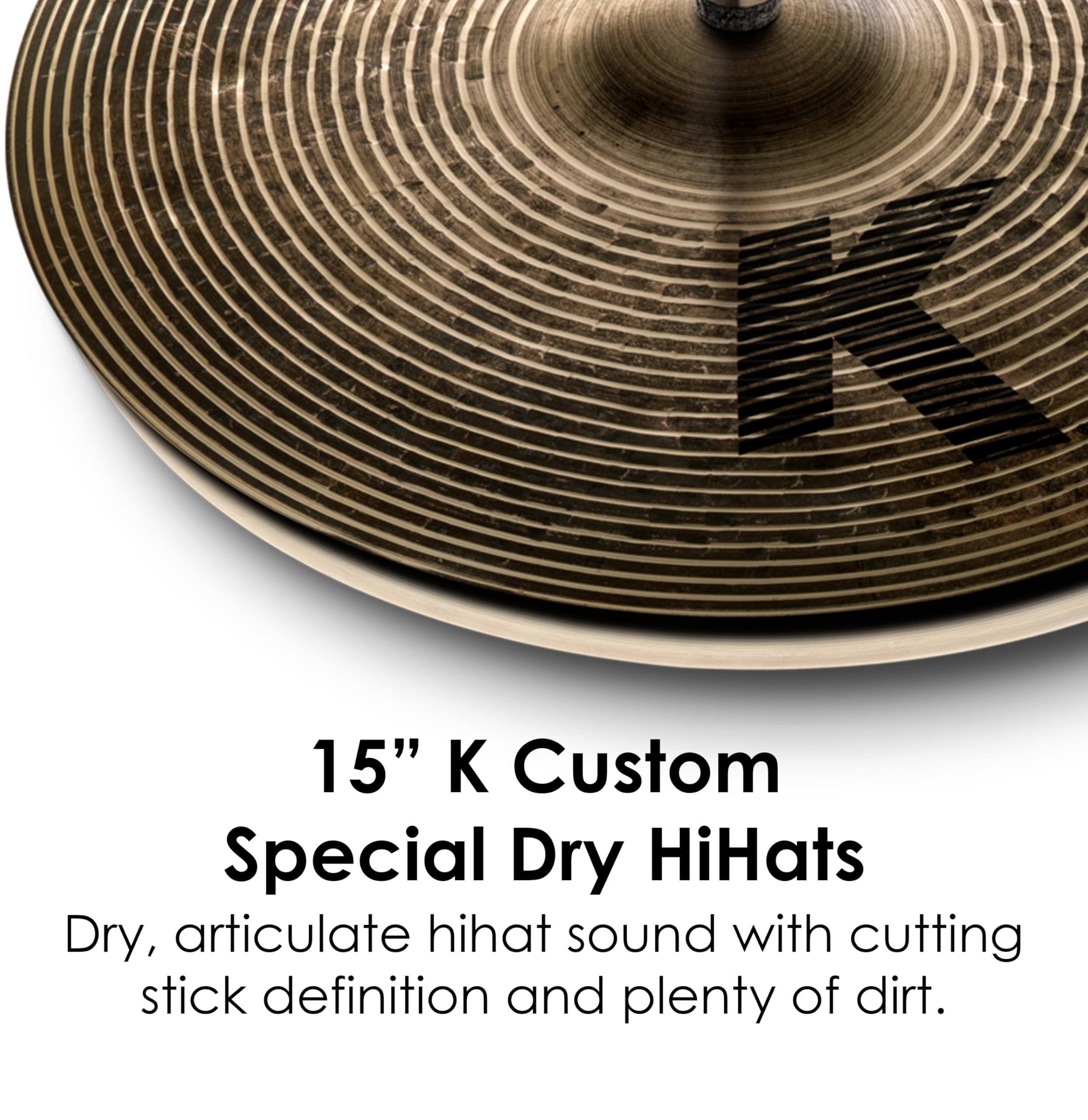Zildjian K Custom Series - 15" Special Dry Hi-Hat Cymbals - Pair