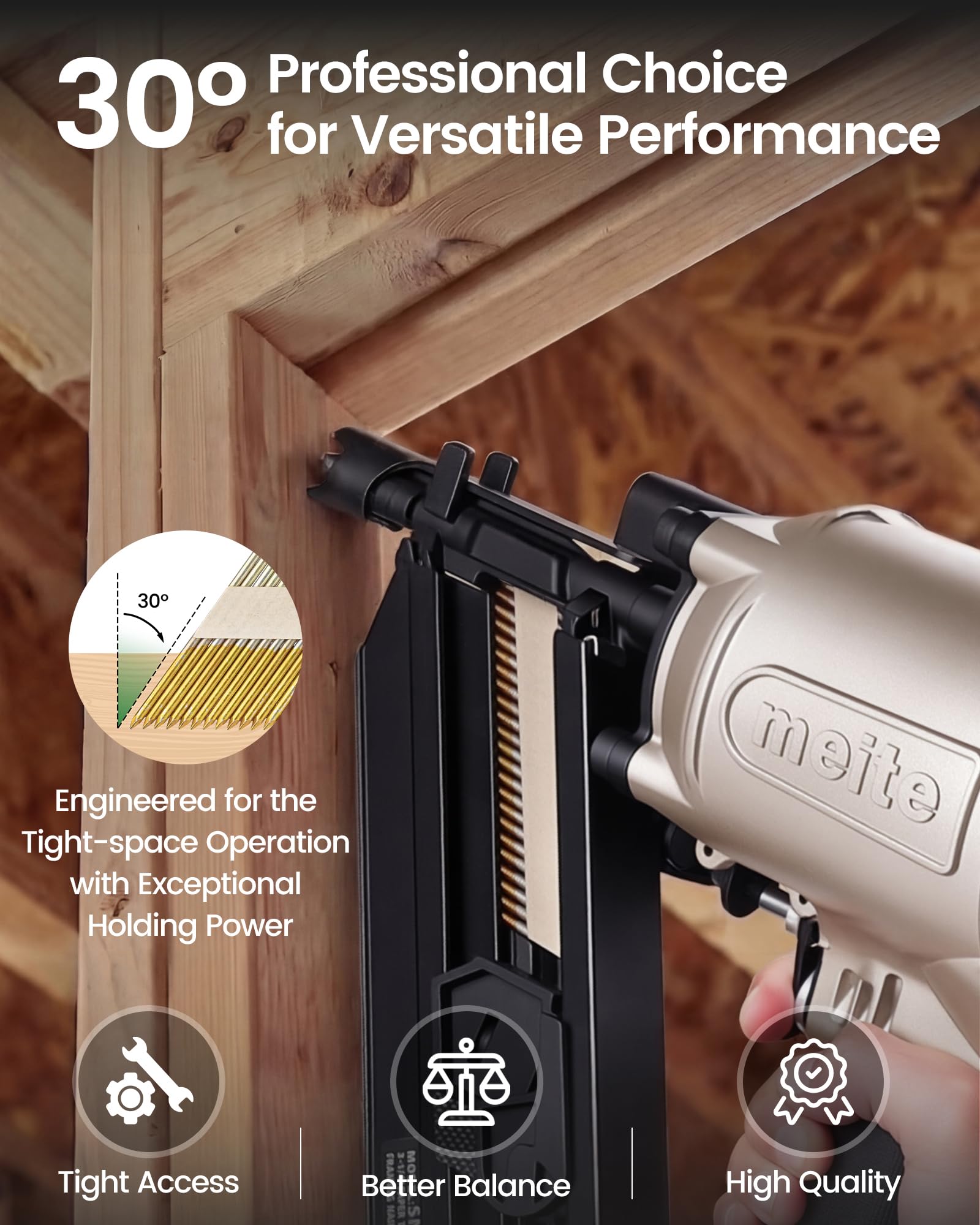 Meite 30 Degree Framing Nails - 2000 PCS -4