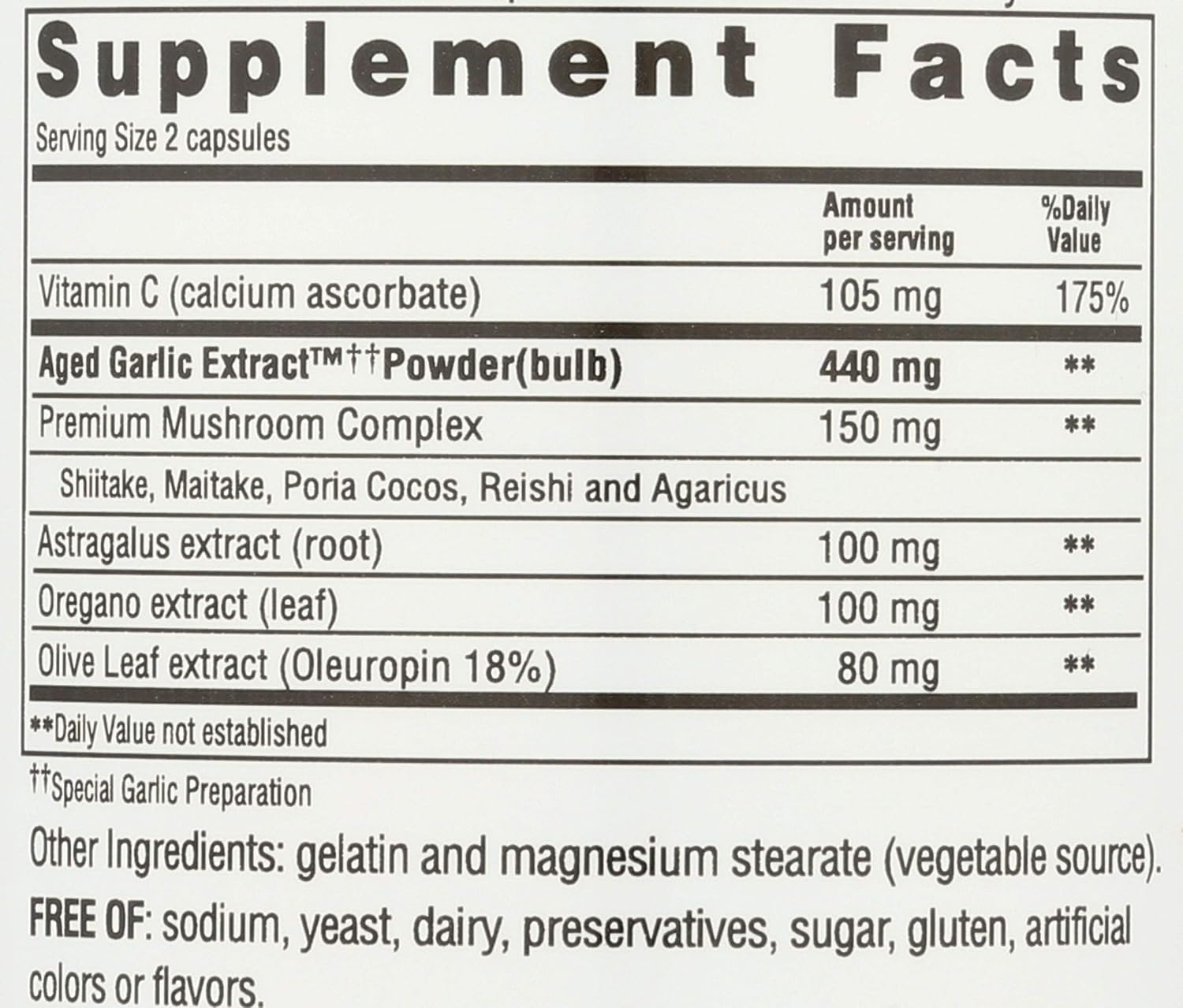 Kyolic, Garlic with Calcium and Vitamins, 200 Capsules