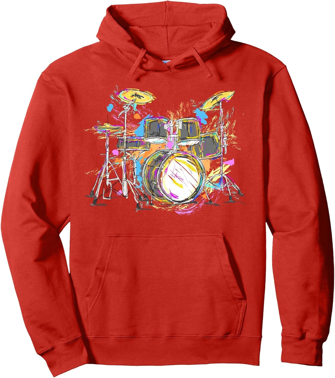 Abstract art drums musician music band throne noose Pullover Hoodie