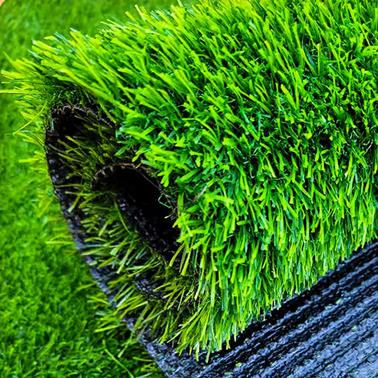 Artificial Grass Rug Green Grass Carpet Rug 2x3m Realistic Fake Grass Synthetic Turf for Garden Lawn Landscape Patios (Color : Green, Size : 2x0.5m)
