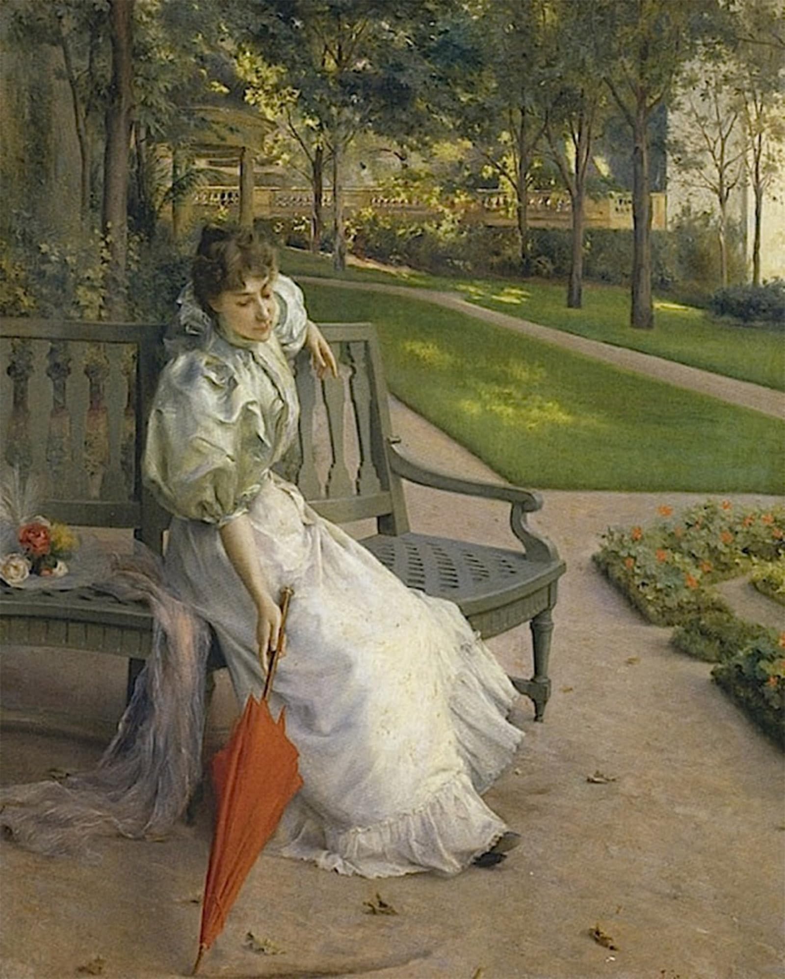 Lienzo nel giardino di Julius Leblanc Stewart para decoración de salones 5