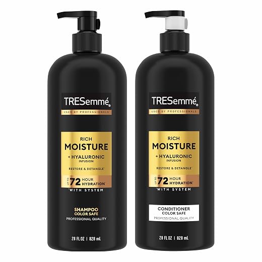 TRESemmé Rich Moisture Hydrating Shampoo & Conditioner Set 28 oz 2 Pack