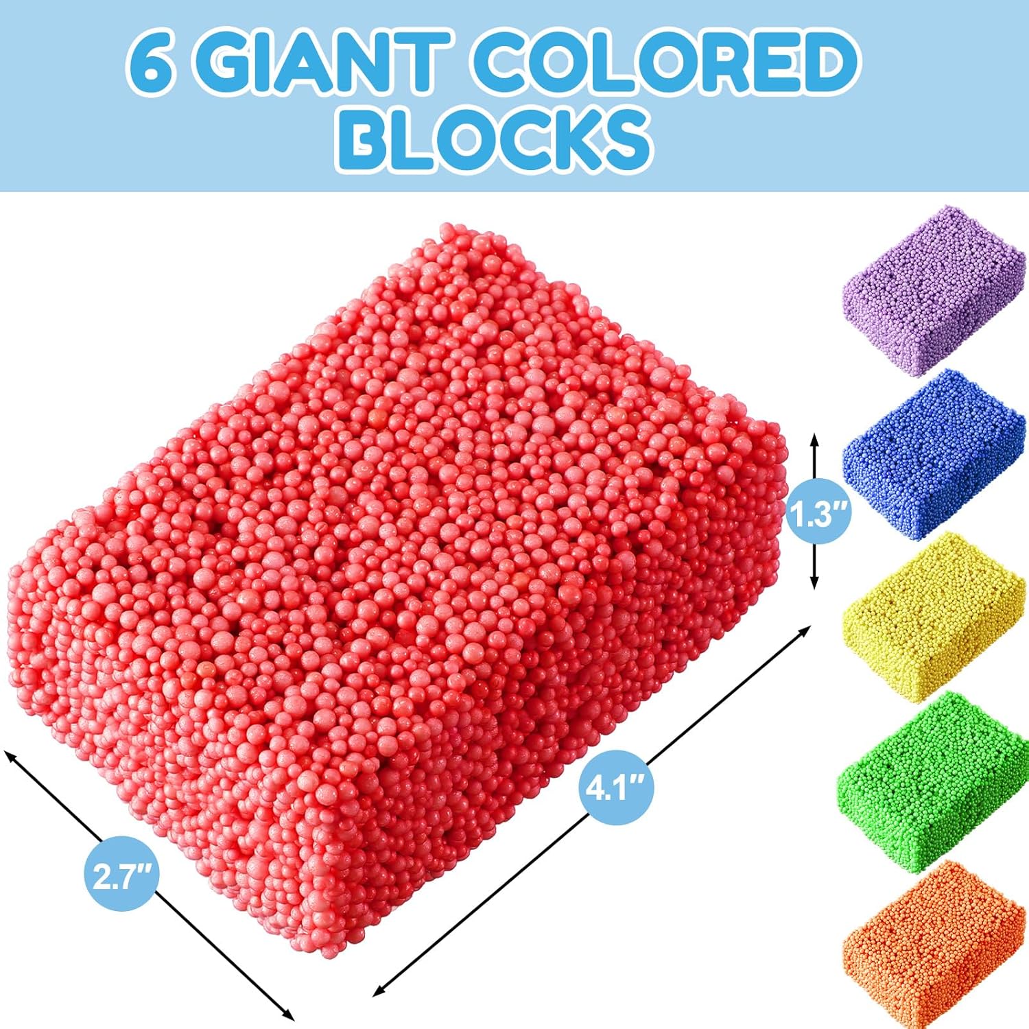 Shappy 48 Blocks Christmas Modeling Foam Clay Foam Beads Education Develop Creativity Gift DIY Art Crafts