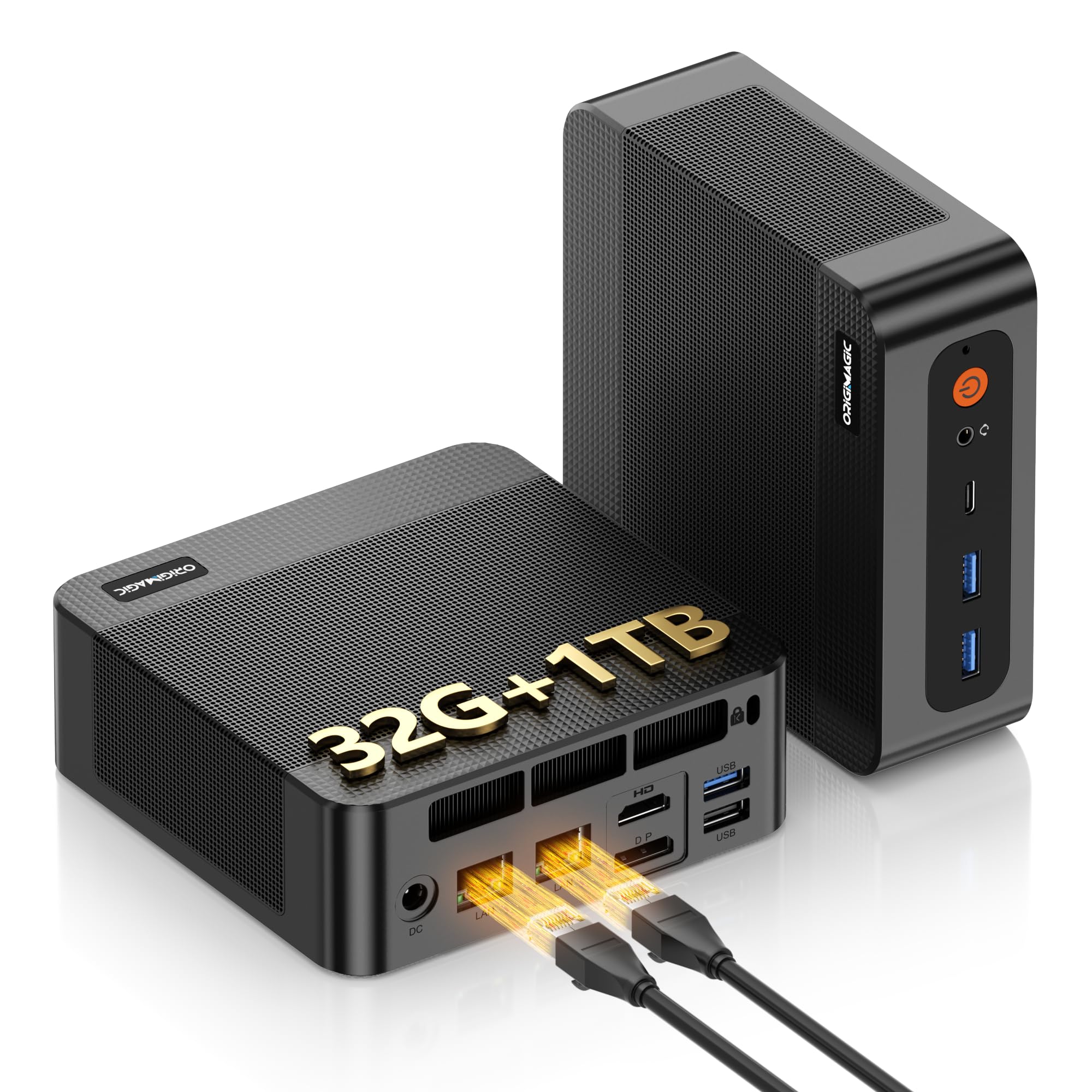 Amazon.com: origimagic N4 Dual Nic Mini PC, Ryzen 9 6900HX, 32GB