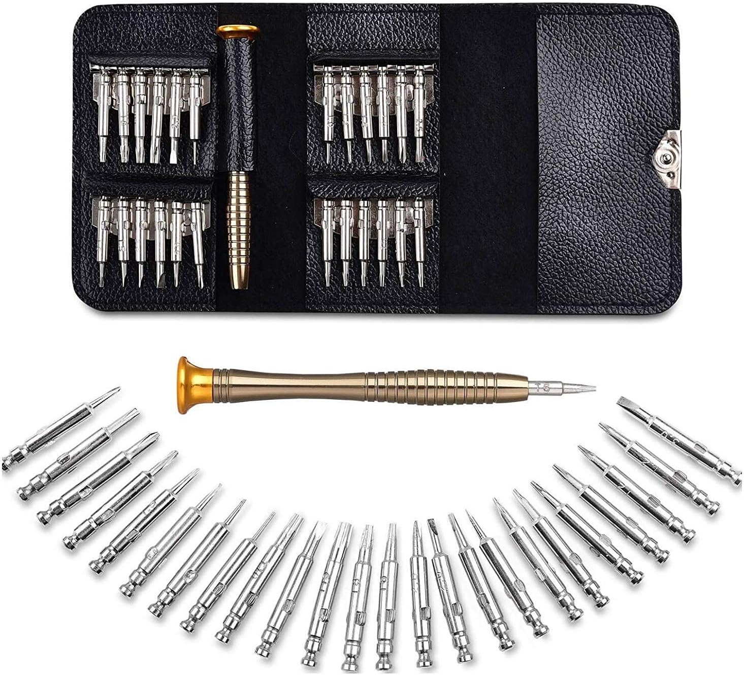 TEC TAVAKKAL Latest PC Repair Screwdriver Set, 25 in 1 Professional Precision Screwdriver Set, Multi-Function Magnetic Repair Computer Tool Kit For Mobiles Tablets Glasses Laptop PC