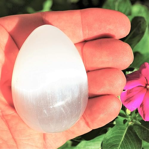 Miniatura 5 de 7 piezas Juego de colección de protección de cristal de selenita marroquí cargado de grado premium (energía curativa - absorbente de energía