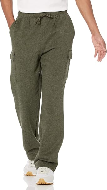 Amazon Essentials Men's Cargo Fleece Open Hem Sweatpant