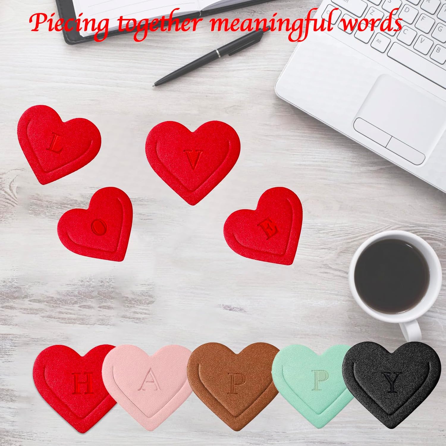 Personalized Leather Heart Bookmark with Initial, Cute Letters Custom Corner Book Mark for Reading Women, Student, Book Lovers, Teacher Appreciation Gifts, Book Accessories (J)