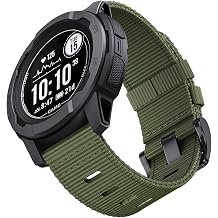 Compatible with Garmin Instinct 2S Standard / 2S Solar Band, for instinct E 40mm Rugged Nylon Watch Band With Stainless Steel Buckle