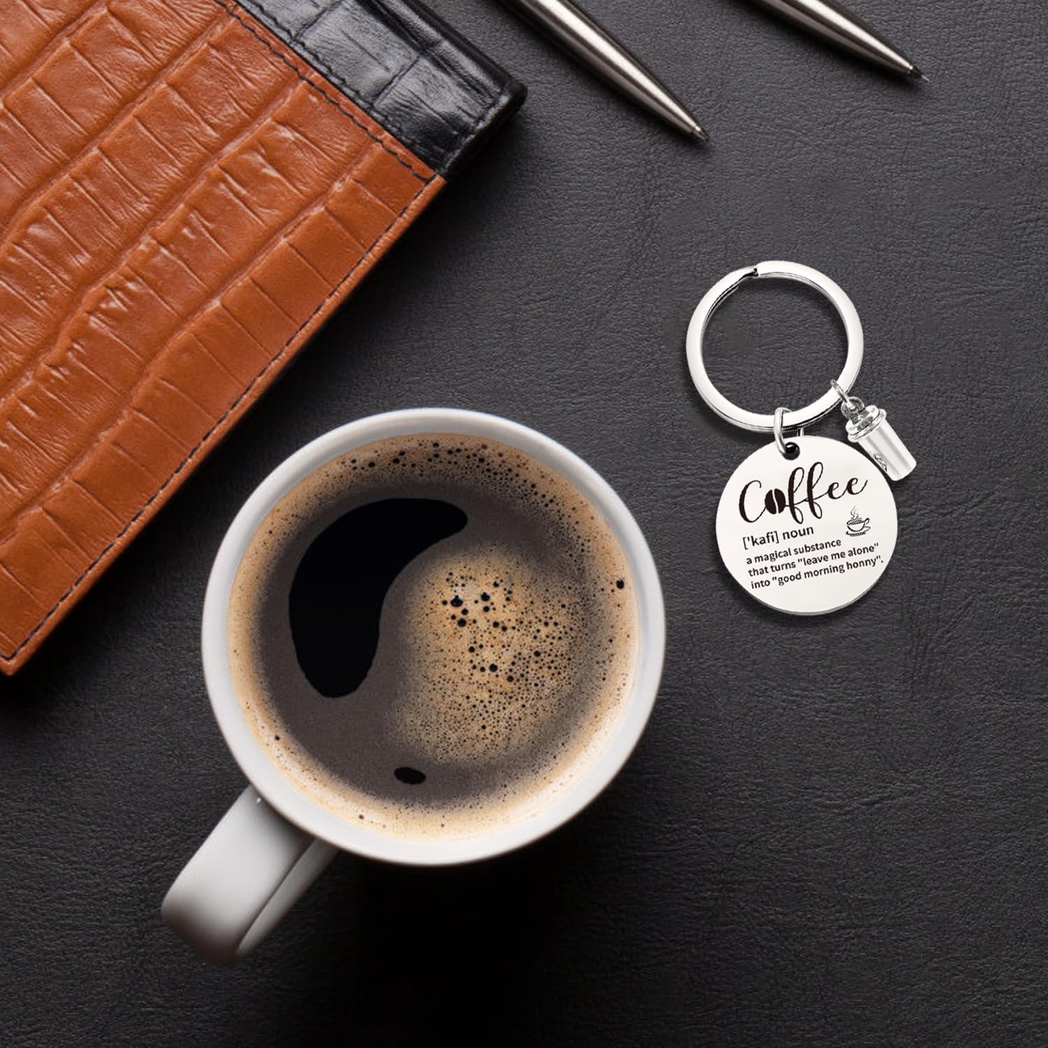 iAOVUEBY Coffee Gifts 6PCS Coffee Gift Basket Coffee Lover Gift Set Includes Coffee Mug Spoon Rest Holder Coffee — view 6