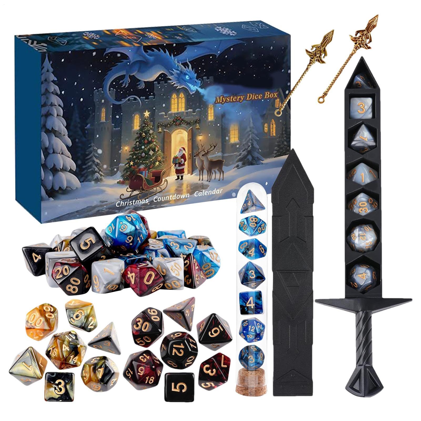 Calendrier cube 2025 - Compte à rebours de Noël - de rôle festif