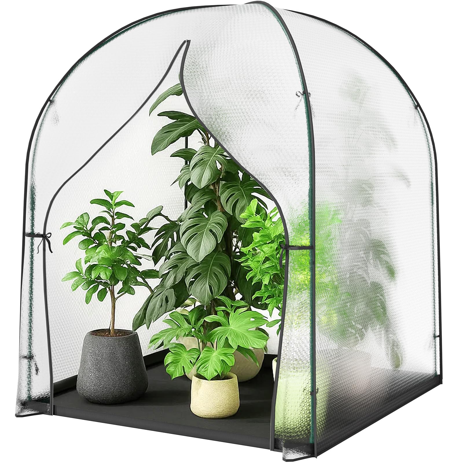 Überwinterungszelt für Pflanzen,Gewächshaus Klein,Foliengewächshaus1.5x1.9m