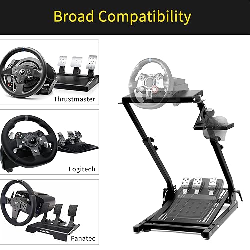 Miniatura 4 de Guil Vim Racing Wheel Stand Steering Wheel Stand Shifter Mount Adjustable Racing Stand for Logitech G29 G920 G27 G25 G923 Supporting Thrustmaster