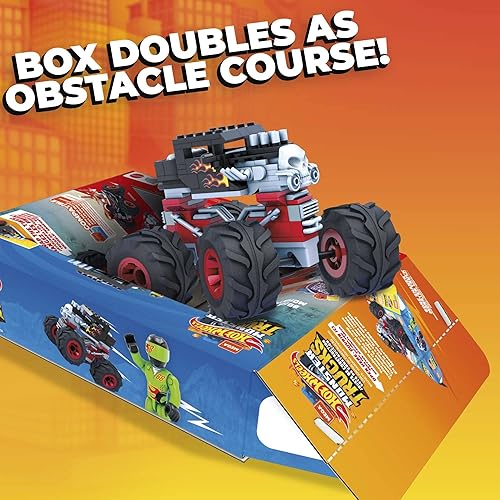 Miniatura 5 de MEGA Construx Hot Wheels Monster Trucks - Juego de construcción de autos de juguete, coctelera de huesos con 194 piezas, 1 micro figura de acción,