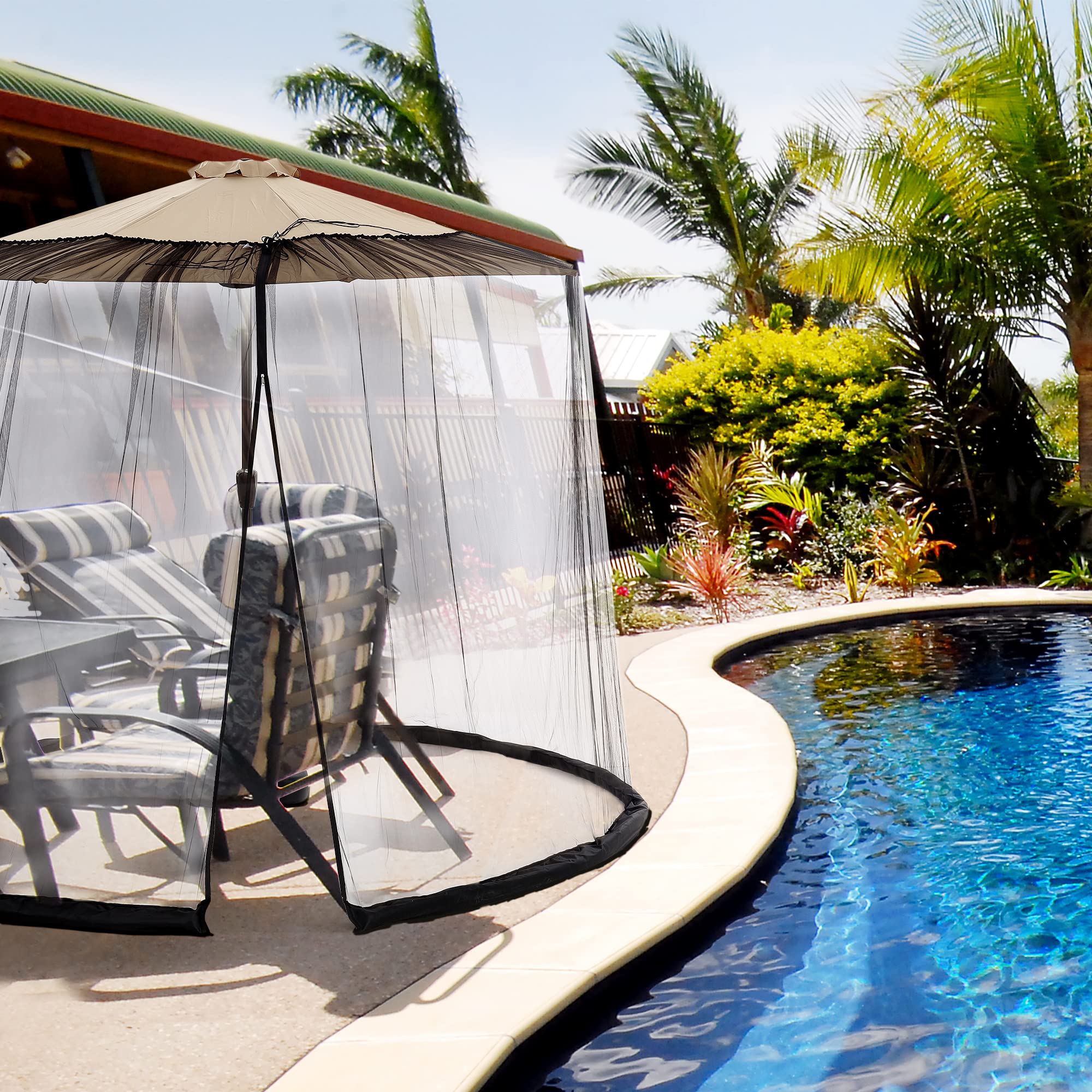 Buy Sparkle Race Patio Umbrella Mosquito Net, Patio Mosquito Netting