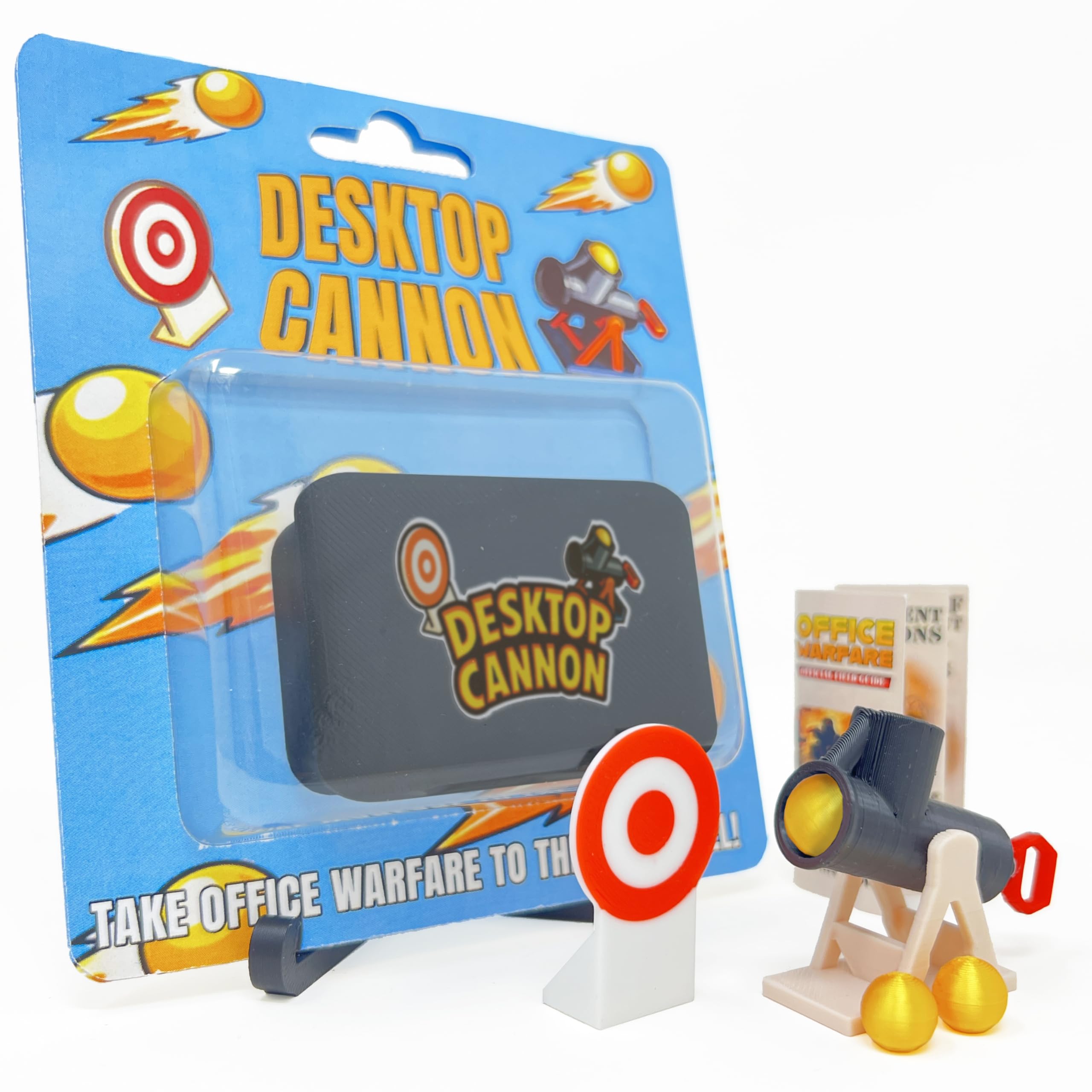Party People Novelty Gifts - Mini Desk Cannon with Cannonballs and Targets - Funny Novelty Gift for Men or Women - Not For Children