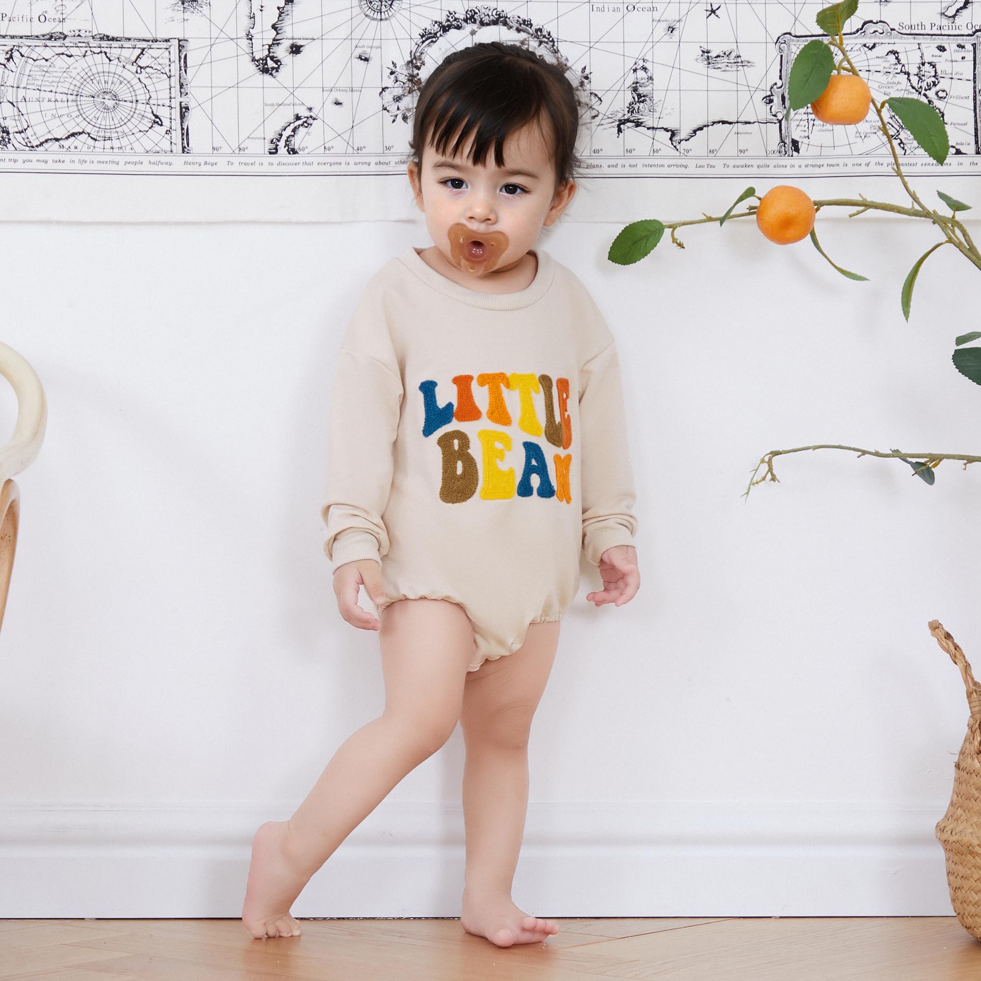 VISGOGO Burbuja para bebé recién nacido, 3 m, 6 m, 9 m, 12 m, 18 m, manga larga, talla grande, para otoño