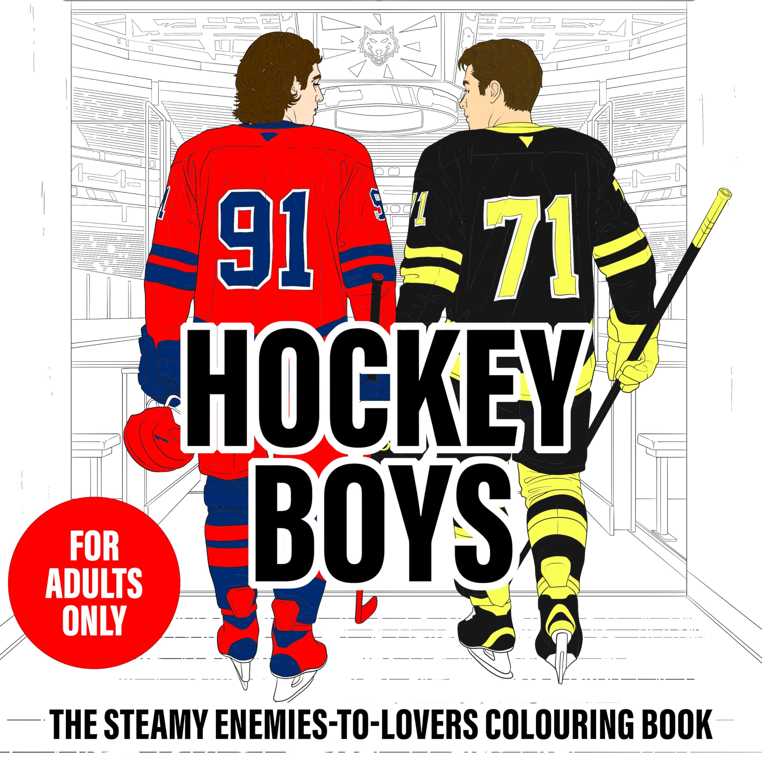 Hockey Boys: 40 Steamy Scenes to Colour, featuring Pro Hockey Rivals, Enemies-to Lovers, and Forbidden Tension
