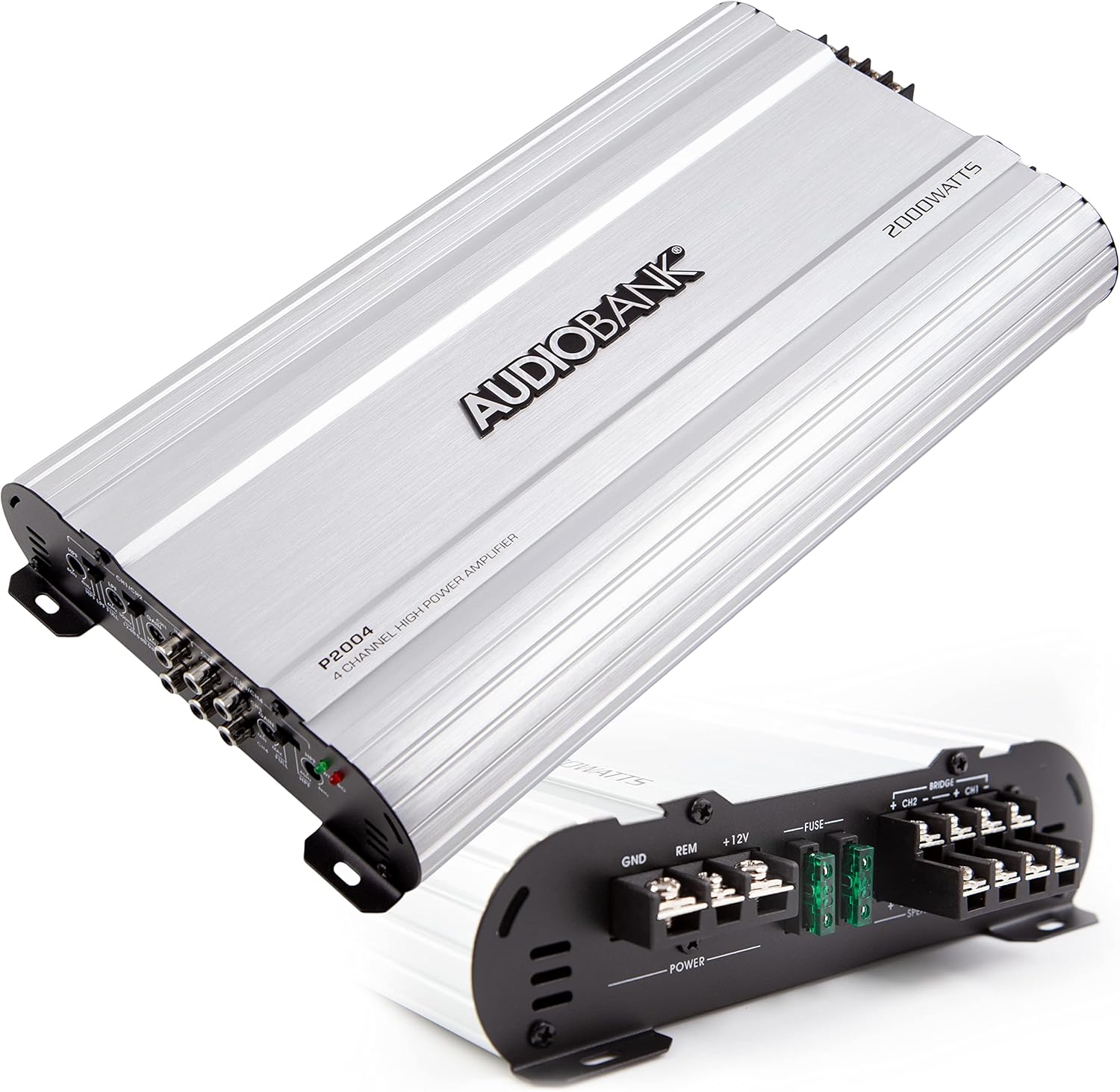Audiobank 4 Channels 2000 WATTS Bridgedable Car Audio Stereo Amplifier P2004