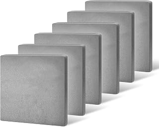 Mild Steel Plate 3x3 A36 Steel Sheet Cold Rolled, Weldable Magnetic Metal Plate 16 Gauge Thickness (6 Pack)
