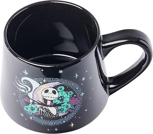 Miniatura 3 de Silver Buffalo Nightmare Before Christmas Jack and Zero - Taza de cerámica cónica, 14 onzas