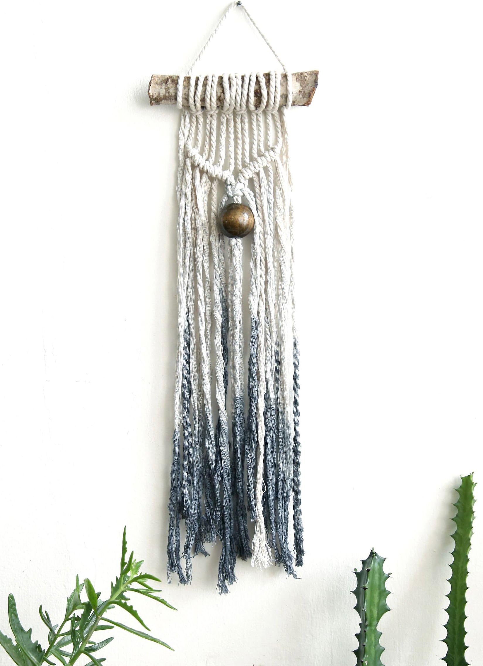 Macrame Tapestry, macrame Wall Hanging, Modern Macrame,Macrame Hanging, Dip Dye macrame, Wall Art, Boho Wall tapestry, wall decor
