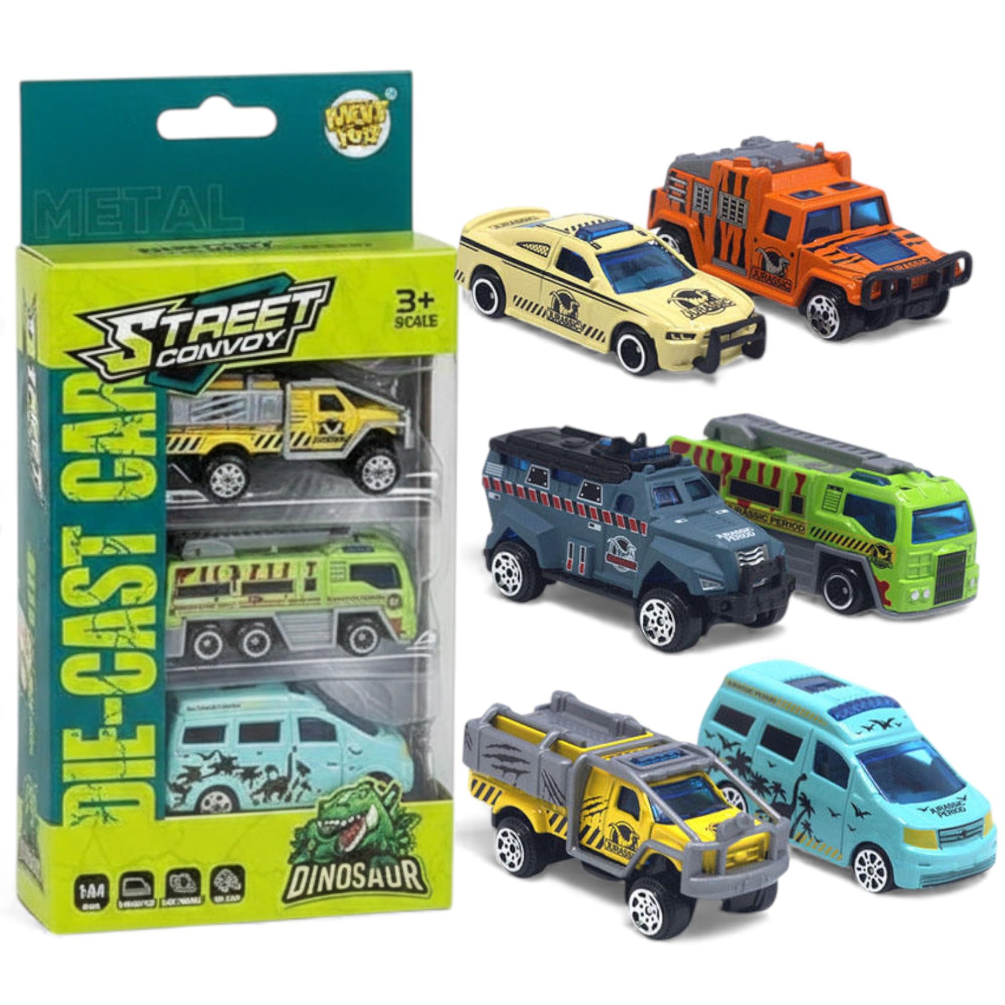 SHAKTISM Street Convoy 1:64 Die-Cast Alloy Car Set - Pullback Mini