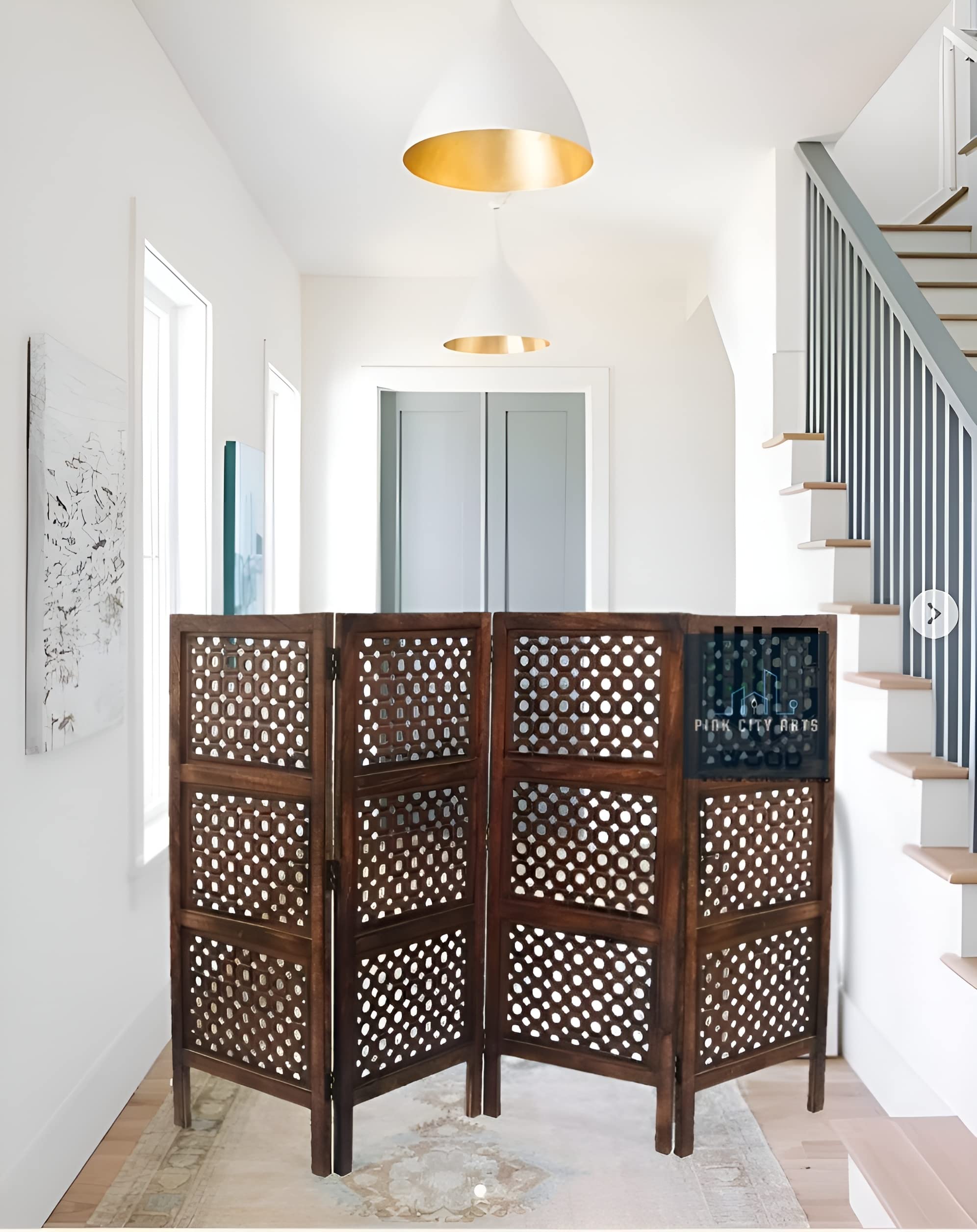 Buy PINK CITY ARTS Partition Wall Divider Wooden Partition for Living