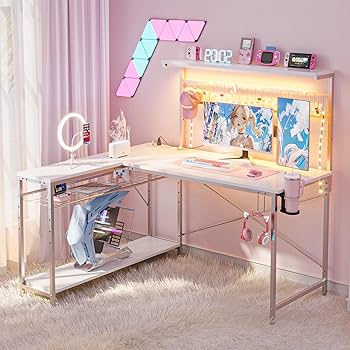 Amazon | Bestier ゲーミングデスク l字デスク 幅130cm