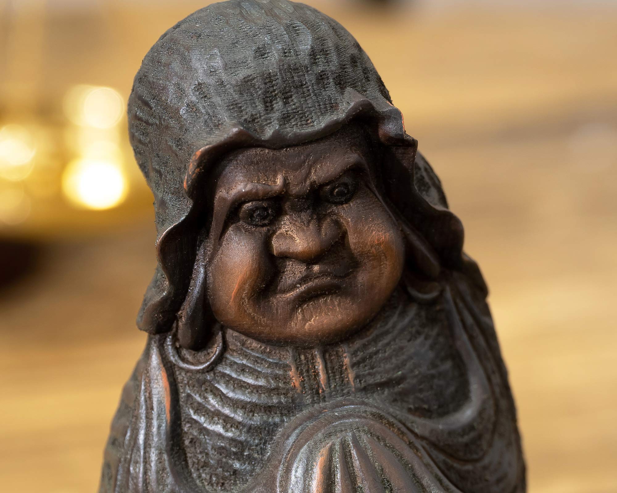 木彫り　達磨太子 木彫り達磨太子