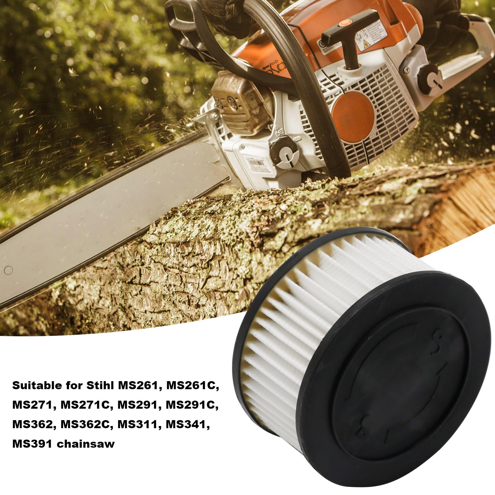 ECSiNG 2x Kettensägen-Luftfilter – Kompatibel Mit Stihl MS261, MS271, MS291, MS311, MS362