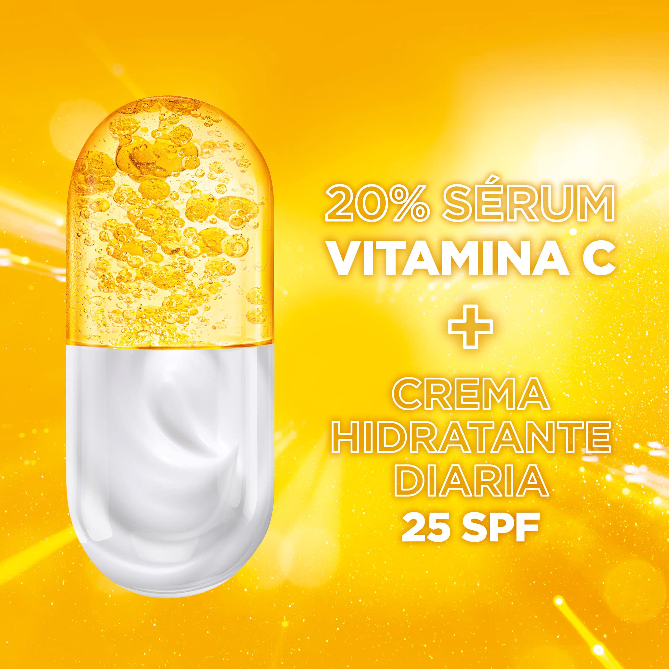 Image secondaire de Sérum Éclaircissant Garnier Vitamine C 2 en 1 - 50 ml