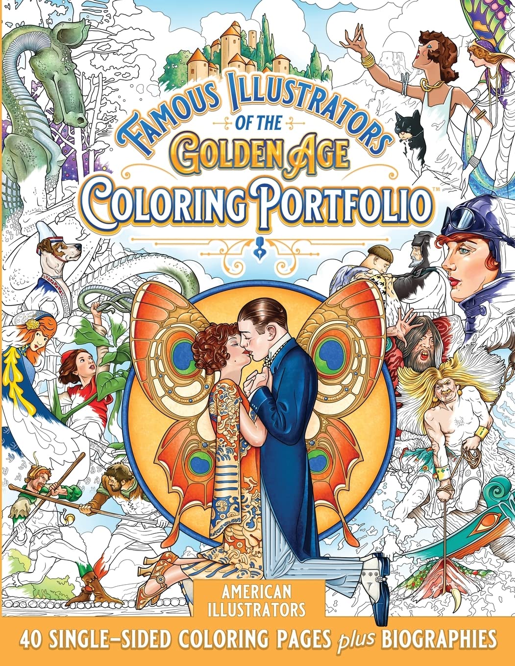 American Illustrators Coloring Portfolio pour réduire le stress par l'art