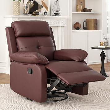 Small Rocker Swivel Recliner Chair for Adults Women for Small Spaces, Bedroom, Living Room