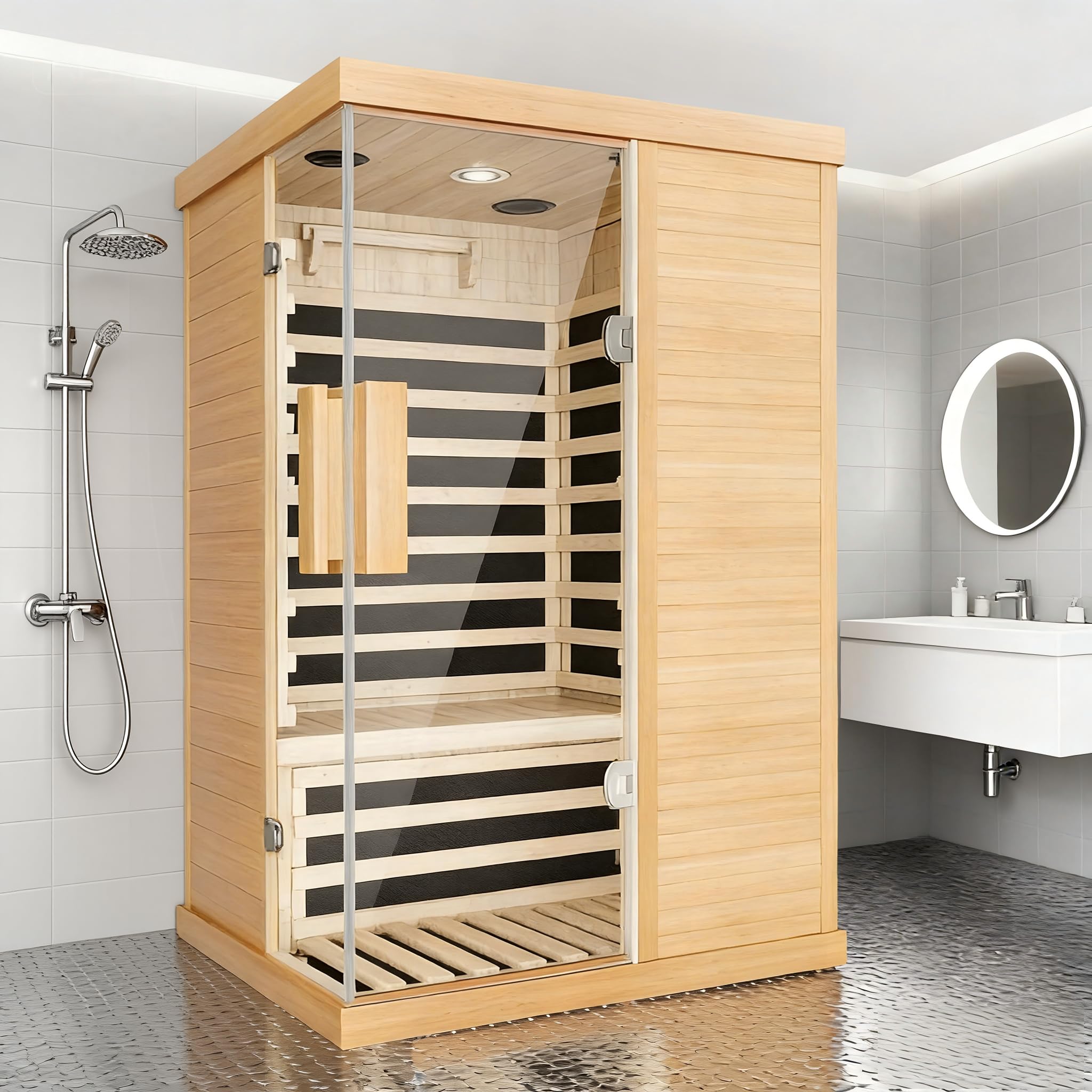 LINKHOO 1-2 Person Far Infrared Sauna 1420W