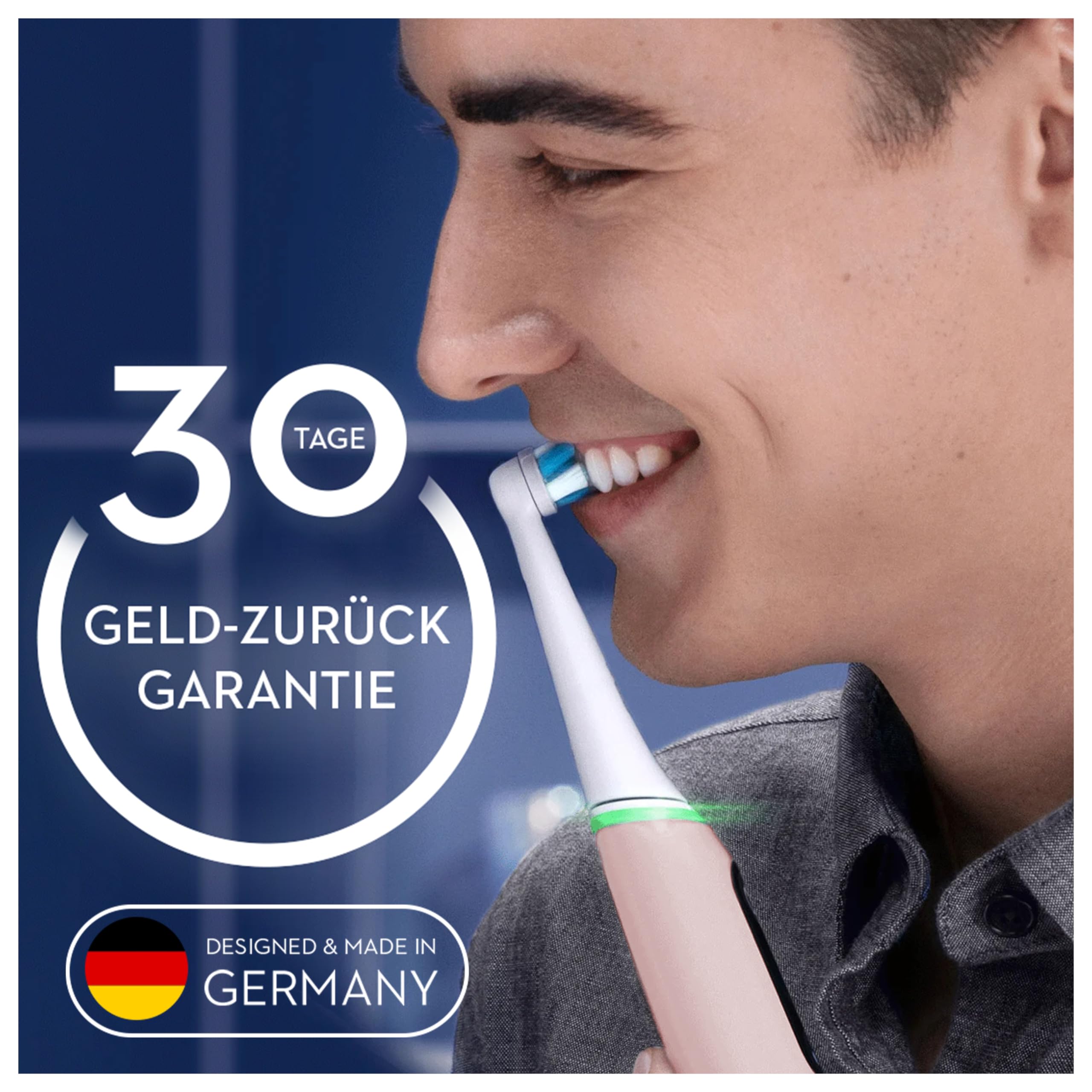 Oral-B iO 6 Sensitive Edition Brosse à dents Electric Toothbrush, Technologie magnétique, 2 brosses, 5 modes de brossage pour soins dentaires, affichage et étui de voyage, conçu par marron, sable rose