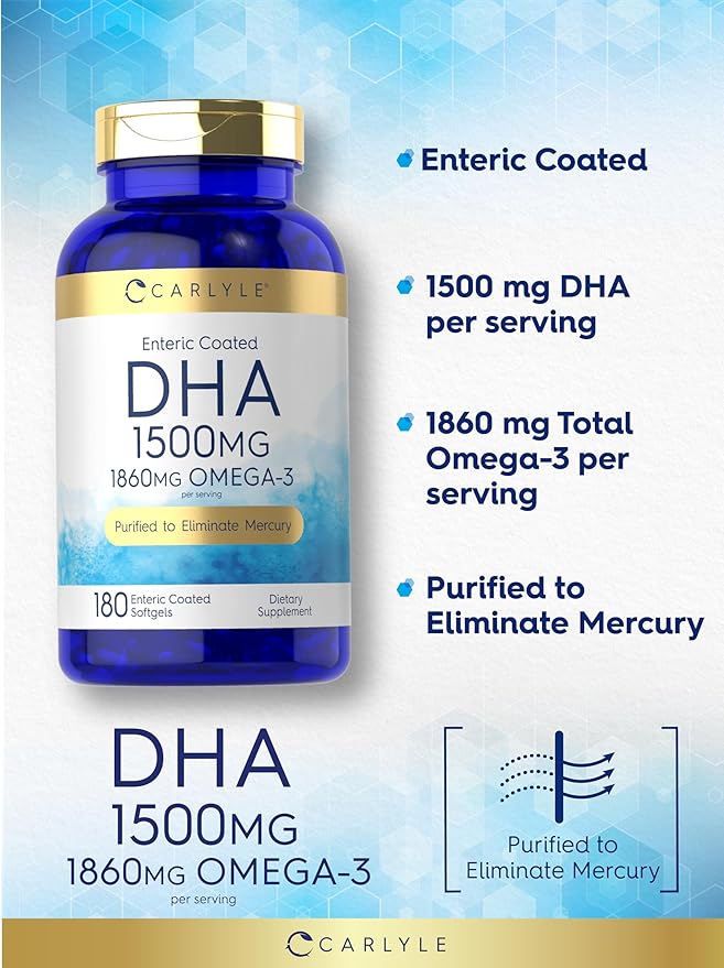Carlyle DHA 1500mg 180 Cápsulas Suplemento Omega-3 miniatura 4