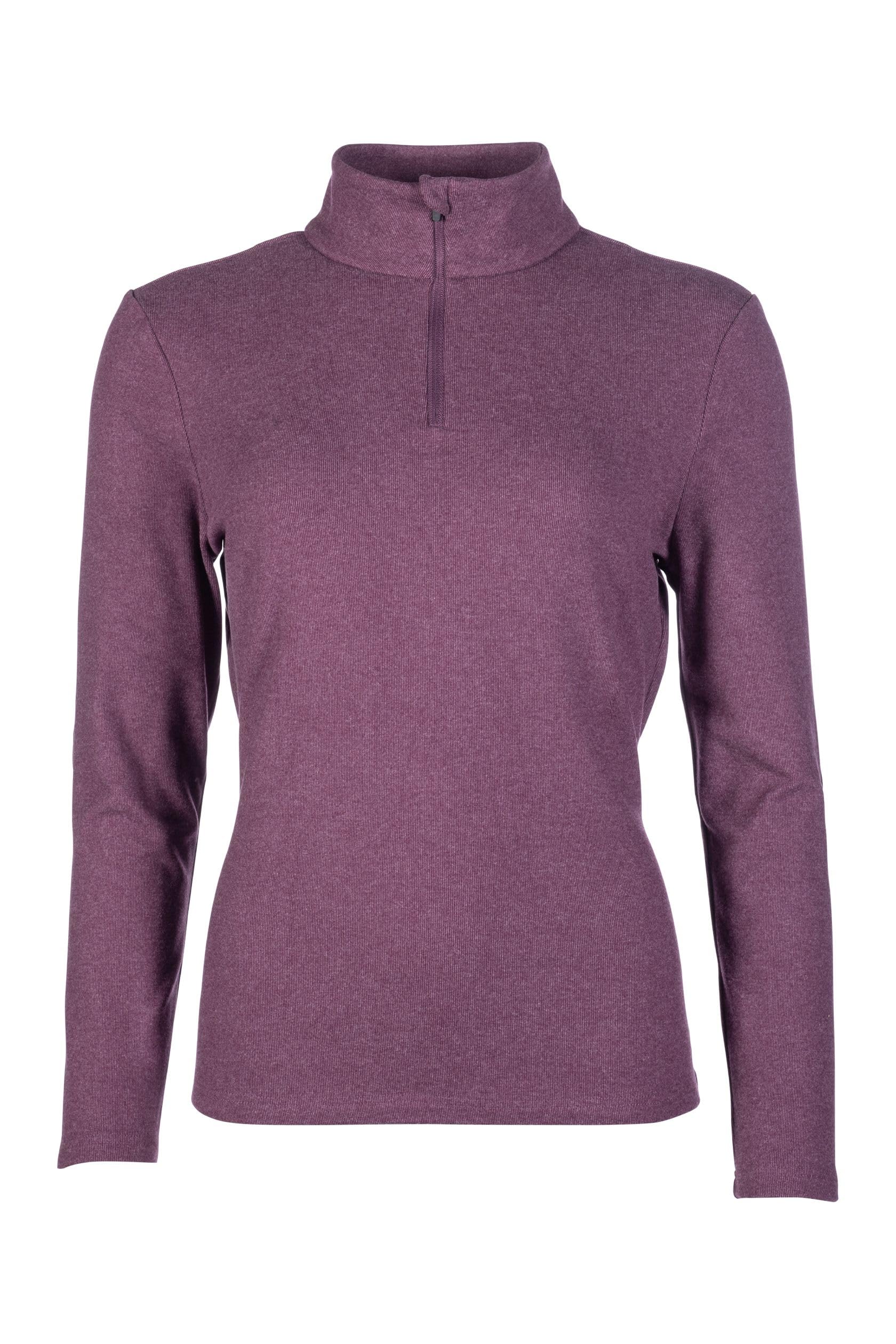 Hkm Women's Sweatshirt-12598 Sweatshirt, Dark Purple, L