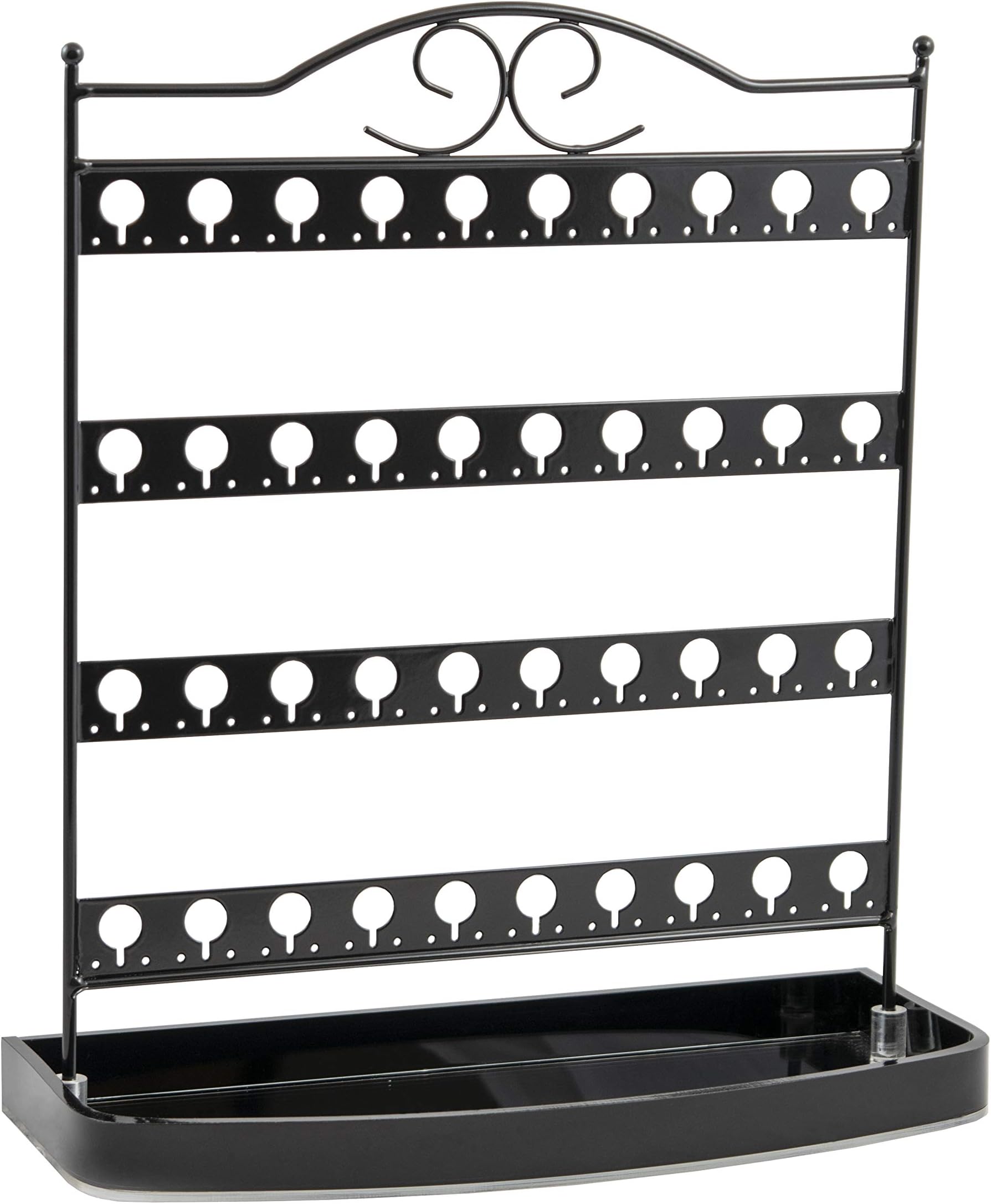 Mango Steam Earring Display Stand with Mirror Base