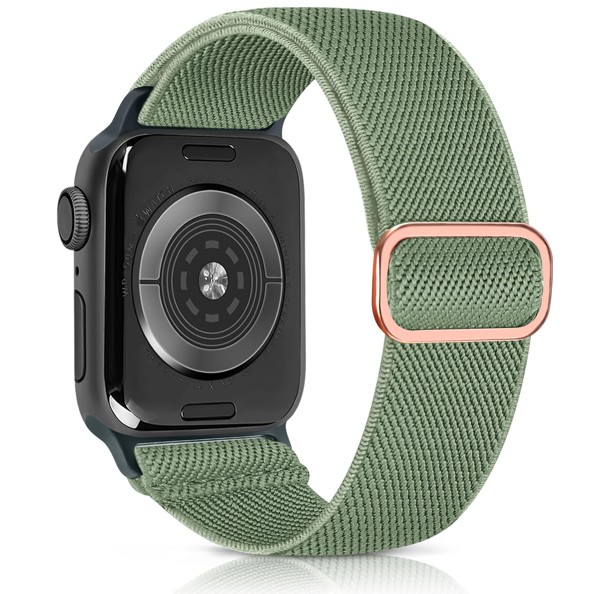 Aegce Elastic Sport Band Compatible with Apple Watch 49mm 46mm 45mm 44mm 42mm 41mm 40mm 38mm for Men Women, Stretchy Solo Loop Nylon Strap Compatible for iWatch Series SE 10 9 8 7 6 5 4 Ultra